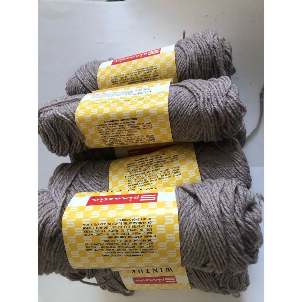Spinnerin yarn orlon acrylic 2oz gray 13Pc vintages grey